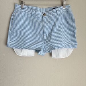 Vineyards Vines Shorts Womens 32x32 (30x1.5)‎ Blue Striped Seersucker Preppy